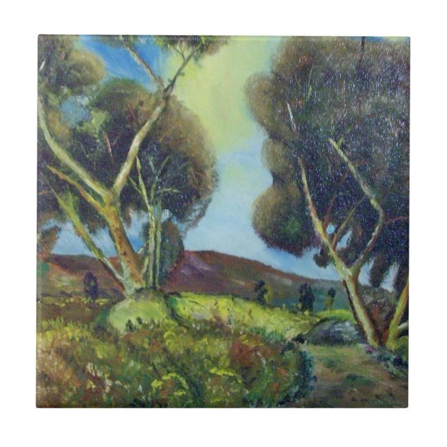 AZULEJO DE CERÂMICA  PINEWOOD NA TUSCÂNCIA (Frente)