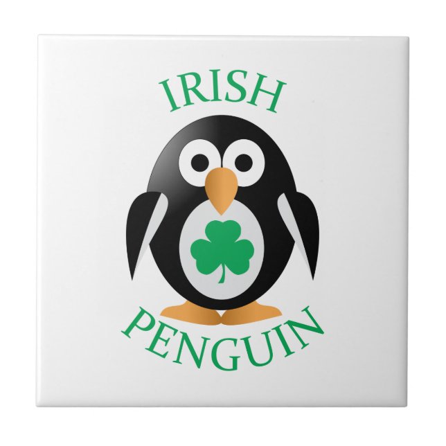 Azulejo De Cerâmica Pinguim irlandês (Frente)
