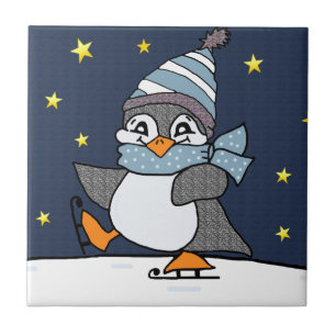 Azulejo De Cerâmica Pinguim Pequeno