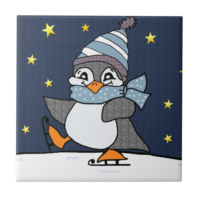 Azulejo De Cerâmica Pinguim Pequeno (Frente)