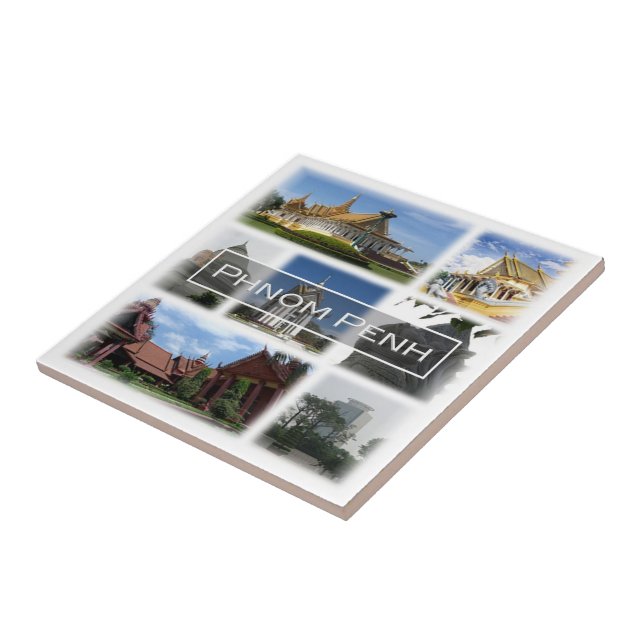 Azulejo De Cerâmica PINH, Camboja, Ásia (Lateral)