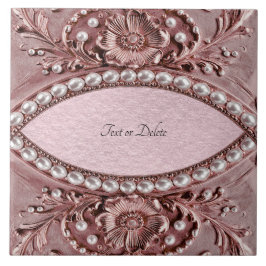 Azulejo De Cerâmica Pink Flower Ceramic Tile