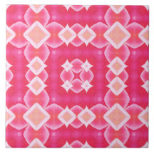 Pink quadrado abstrato floral padrão de bebê