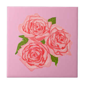 Azulejo De Cerâmica Pink roses