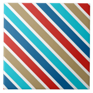 Azulejo De Cerâmica Pinstripe Náutico 1 Design