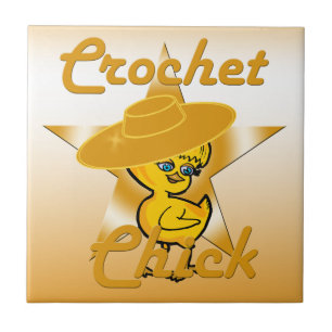 Azulejo De Cerâmica Pintinho Crochet nº 10