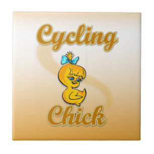 Azulejo De Cerâmica Pintinho de ciclismo
