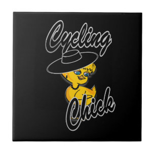 Azulejo De Cerâmica Pintinho de ciclismo nº 4