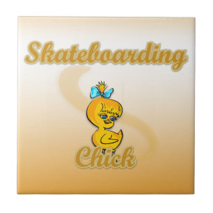 Azulejo De Cerâmica Pintinho de skate