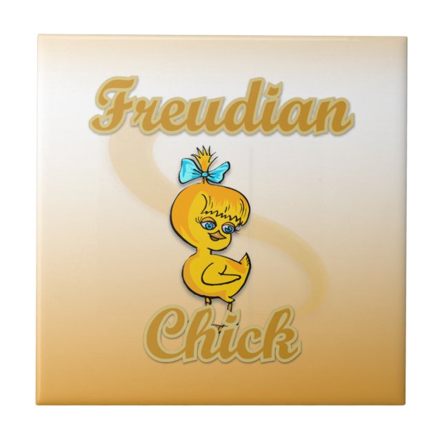 Azulejo De Cerâmica Pintinho Freudiano (Frente)