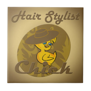 Azulejo De Cerâmica Pintinho Hair Stylist nº 6