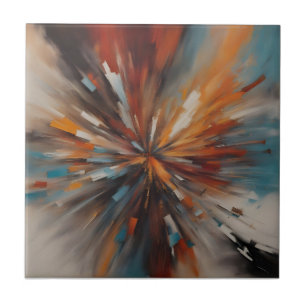 Azulejo De Cerâmica pintura abstrato