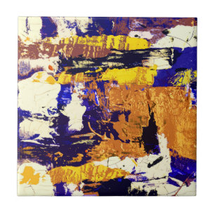 Azulejo De Cerâmica pintura abstrato