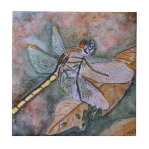 Azulejo De Cerâmica pintura da libélula