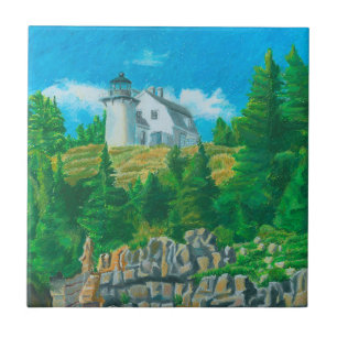 Azulejo De Cerâmica Pintura da Luz da Ilha Bear