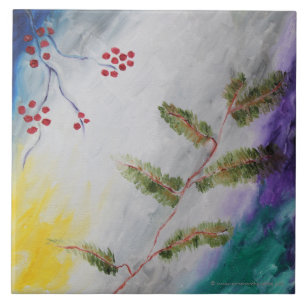 Azulejo De Cerâmica Pintura da tarde de dezembro