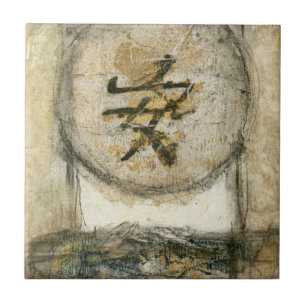 Azulejo De Cerâmica Pintura da Tranquilidade Chinesa por Mauro
