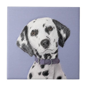 Azulejo De Cerâmica Pintura Dalmácia - Arte Cachorro Original