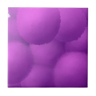 Azulejo De Cerâmica Pintura de Abstrato de Flores de Allium Flutuantes