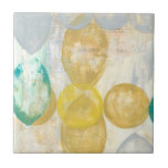 Azulejo De Cerâmica Pintura de Abstrato moderna em Newsprint<br><div class="desc">O Romance está a bater a cabeça nesta pintura de Jennifer Goldberger. Os círculos e as formas de futebol estão em camadas sobre um fundo de jornal,  ocultando a maior parte das palavras. Alguns chegam,  especialmente o romance. Uma seleção de vanguarda que faria um excelente adicional na sua parede!</div>