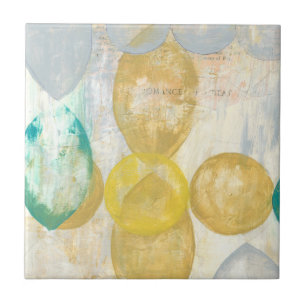 Azulejo De Cerâmica Pintura de Abstrato moderna em Newsprint