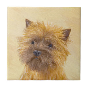 Azulejo De Cerâmica Pintura de Cairn Terrier - Arte de Cachorro Origin
