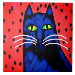 Azulejo De Cerâmica Pintura de Cara de Abstrato bonito