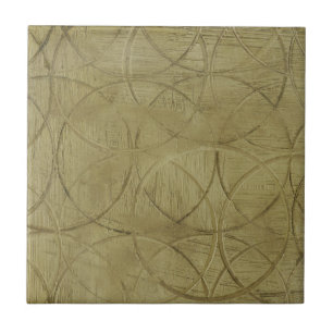 Azulejo De Cerâmica Pintura de Círculos Ligados por Jennifer Goldberg