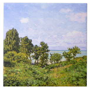 Azulejo De Cerâmica pintura de Claude Monet, À Beira-Mar,