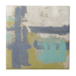 Azulejo De Cerâmica Pintura de expressão livre moderna<br><div class="desc">Esta pintura de liberdade de expressão moderna foi criada por Megan Meagher. Traços roxos,  azuis-claros e brancos sobre um fundo verde-claro. Obtenha uma cópia deste impressão hoje!</div>