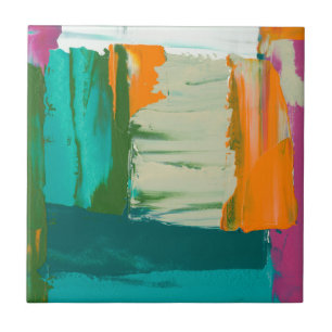 Azulejo De Cerâmica Pintura de impressão de expressão livre multicol