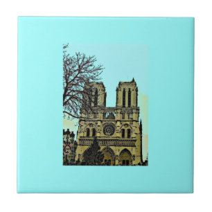 Azulejo De Cerâmica Pintura de Notre Dame