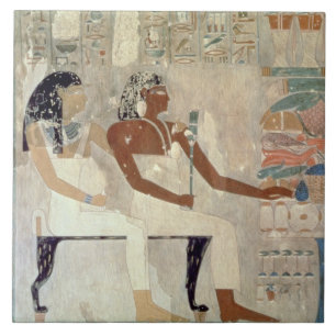 Azulejo De Cerâmica Pintura de parede do túmulo de Rekhmire, Thebes, 