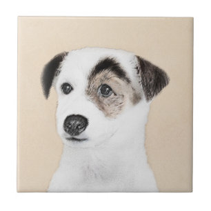 Azulejo De Cerâmica Pintura de Parson Jack Russell Terrier - Arte Cani