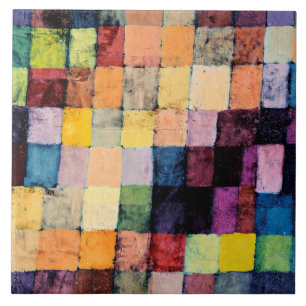 Azulejo De Cerâmica Pintura de Paul Klee, Som Antigo