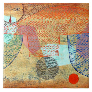 Azulejo De Cerâmica Pintura de Paul Klee, Sunset