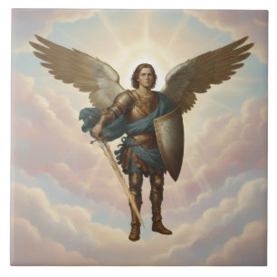 Azulejo De Cerâmica Pintura do Arcanjo Miguel Anjo Miguel
