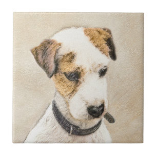 Azulejo De Cerâmica Pintura do Parson Jack Russell Terrier - Arte Cani