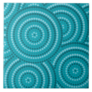 Azulejo De Cerâmica Pintura do ponto aborígene
