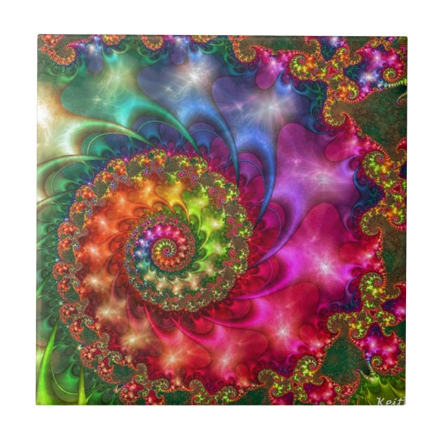 AZULEJO DE CERÂMICA  PINTURA ESOTÉRICO CELESTIAL (Frente)