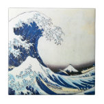 Azulejo De Cerâmica "Pintura japonesa da grande onda" por Hokusai<br><div class="desc">" Pintura japonesa da grande onda" por Hokusai C. 1830-1832</div>