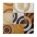 Azulejo De Cerâmica Pintura moderna com Padrões circulares<br><div class="desc">Pintado por Norman Wyatt Jr.,  esta pintura moderna apresenta padrões circulares multicoloridos em nove quadrados. Bom para uma parede que precisa de arte,  assim como alguém que quer praticar a sua arte de atirar!</div>