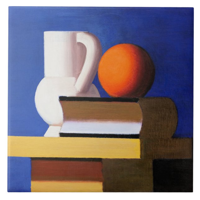 Azulejo De Cerâmica Pintura Moderna de Vilhelm Lundstrom, (Frente)