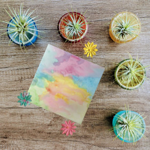 Azulejo De Cerâmica Pintura Múltipla Coluna Colorida Aquarela Moderna