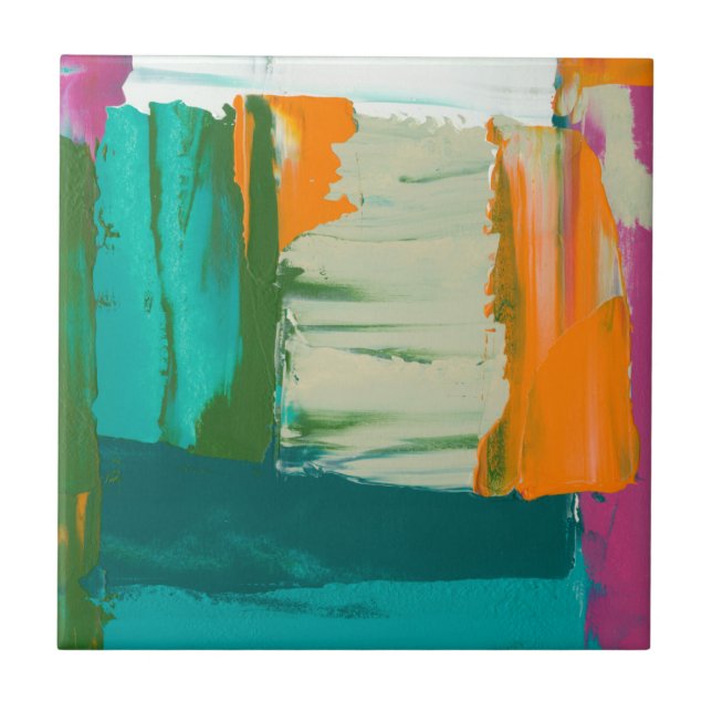 Azulejo De Cerâmica Pintura múltipla de impressão de expressão livre (Frente)