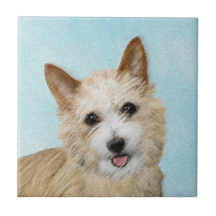 Azulejo De Cerâmica Pintura Portuguesa do Podengo Pequeno - Arte Origi