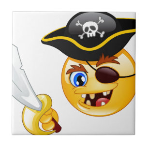 Azulejo De Cerâmica pirata emoji