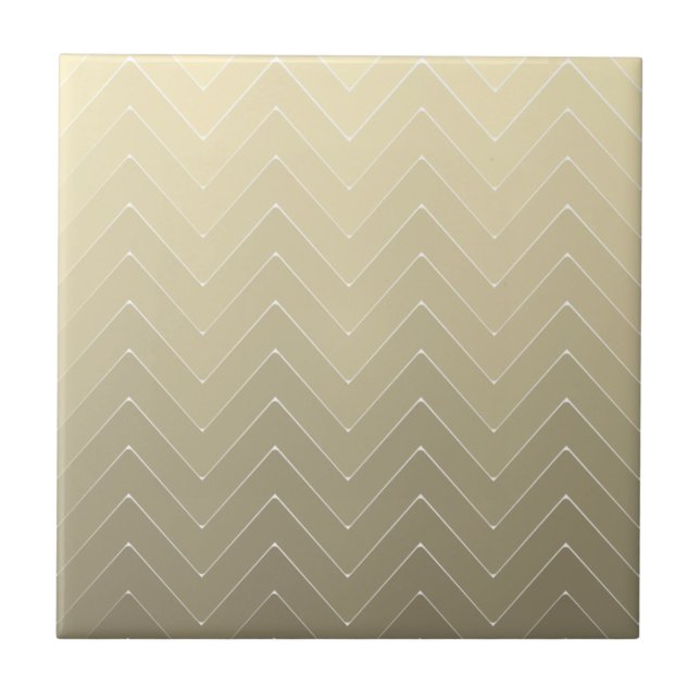 Azulejo De Cerâmica Piso de Chevron Cappuccino com Padrão Ombre (Frente)