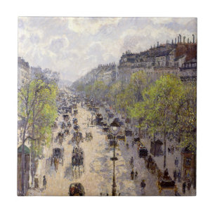 Azulejo De Cerâmica Pissarro - Boulevard Montmartre, Primavera