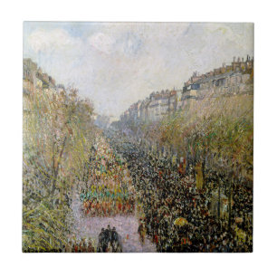 Azulejo De Cerâmica Pissarro - Boulevard Montmartre, Terça-feira de Ca